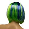 Picture of Short Hair Green and Blue Halloween Costume Wig