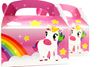 Picture of Unicorn Birthday Party Gift Treat Boxes Rainbow Goody Favors