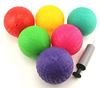 six piece mini colorful dodge balls