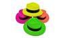 Neon Fedora plastic party hats