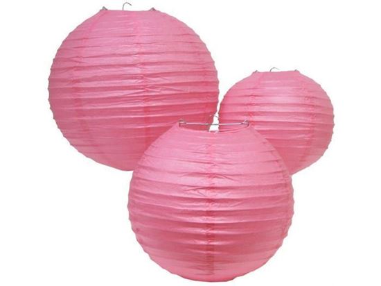 Pink paper lanterns