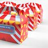 Red Circus carnival birthday treat boxes